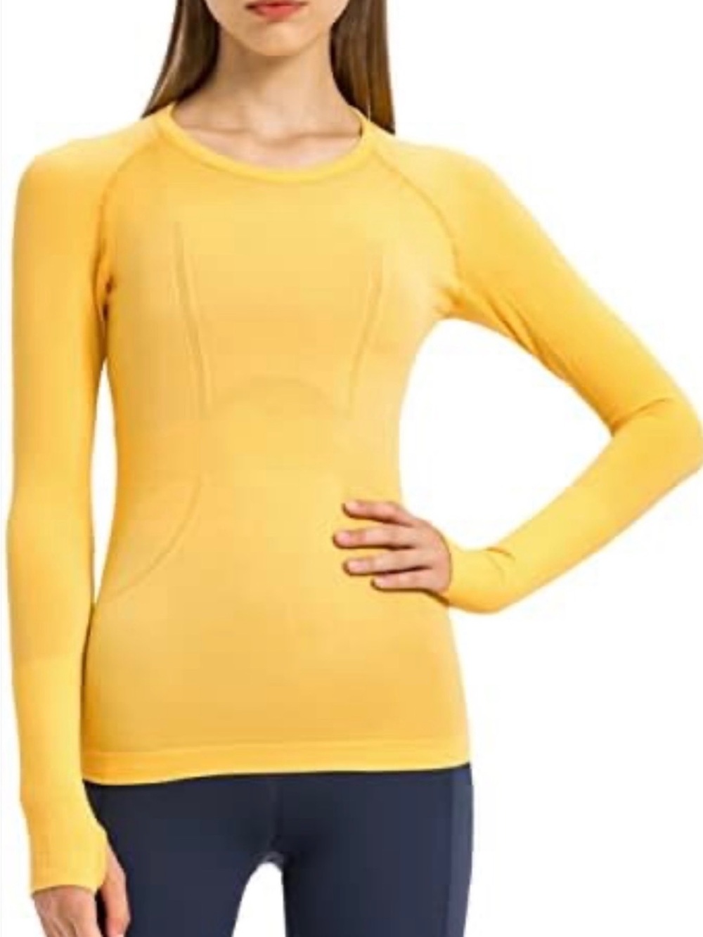 Athletic Swiftly Tech Long-Sleeve Top in Yellow